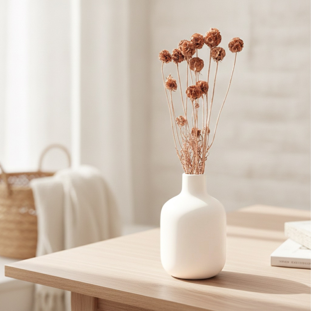 Sušená Scabiosa bronzová – elegantná sušená kvetina pre floristiku a dekorácie